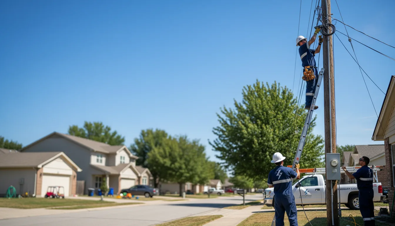 Residential electrician providing installation services in Felt, OK